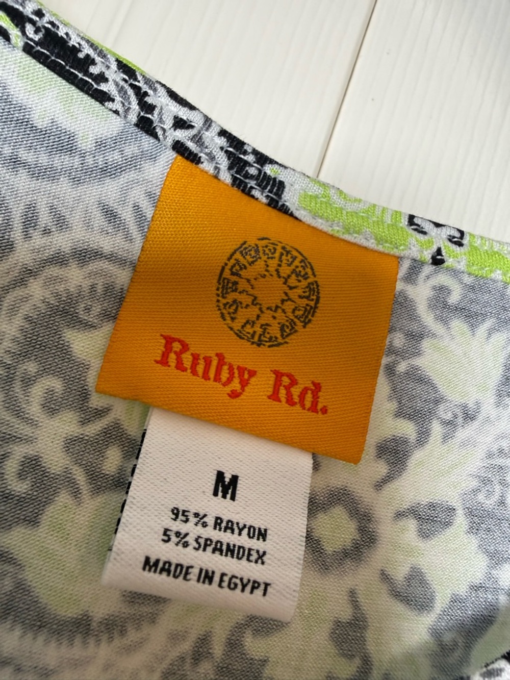 Ruby Rd. Geometric Print Top - Picture 2 of 3